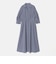 ［size SHORTあり］シャツ襟 フィット＆フレア タック 5分袖 ワンピース