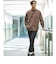【WEB限定】JUST fit コットンライク リラックス シルエット 長袖 シャツ