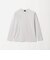 オーガニック コットン ポンチ クルーネック 長袖 Tシャツ