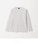 オーガニック コットン ポンチ クルーネック 長袖 Tシャツ