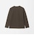 オーガニック コットン ポンチ クルーネック 長袖 Tシャツ