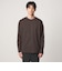 オーガニック コットン ポンチ クルーネック 長袖 Tシャツ