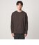 オーガニック コットン ポンチ クルーネック 長袖 Tシャツ