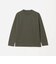 オーガニック コットン ポンチ クルーネック 長袖 Tシャツ