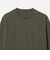 オーガニック コットン ポンチ クルーネック 長袖 Tシャツ