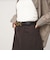＜TORY LEATHER＞ベルト / WIDE PLAIN CREASED