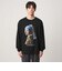 フェルメール クルーネック プリント 長袖 Tシャツ