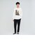 フェルメール クルーネック プリント 長袖 Tシャツ