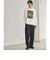 フェルメール クルーネック プリント 長袖 Tシャツ