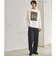 フェルメール クルーネック プリント 長袖 Tシャツ