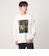 フェルメール クルーネック プリント 長袖 Tシャツ