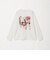 フェルメール クルーネック プリント 長袖 Tシャツ