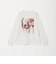 フェルメール クルーネック プリント 長袖 Tシャツ