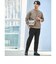 【WEB限定】JUST fit クリーン カノコ ワイド クルーネック 長袖 Tシャツ -抗菌-