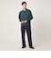 クレープヤーン 長袖 ニット ポロカーディガン -ハンドウォッシャブル-