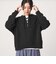 【WEB限定】＜at ease＞ダブルフェイス レースアップ プルオーバー カットソー