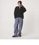 【WEB限定】＜at ease＞ダブルフェイス レースアップ プルオーバー カットソー