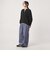 【WEB限定】＜at ease＞ダブルフェイス レースアップ プルオーバー カットソー