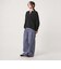 【WEB限定】＜at ease＞ダブルフェイス レースアップ プルオーバー カットソー