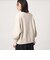 【WEB限定】＜at ease＞ダブルフェイス レースアップ プルオーバー カットソー
