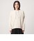 【WEB限定】＜at ease＞ダブルフェイス レースアップ プルオーバー カットソー