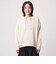 【WEB限定】＜at ease＞ダブルフェイス レースアップ プルオーバー カットソー