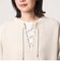【WEB限定】＜at ease＞ダブルフェイス レースアップ プルオーバー カットソー