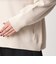 【WEB限定】＜at ease＞ダブルフェイス レースアップ プルオーバー カットソー