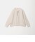 【WEB限定】＜at ease＞ダブルフェイス レースアップ プルオーバー カットソー