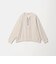 【WEB限定】＜at ease＞ダブルフェイス レースアップ プルオーバー カットソー