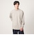ロングファイバー クリア モックネック 長袖 Tシャツ カットソー
