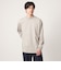 ロングファイバー クリア モックネック 長袖 Tシャツ カットソー