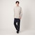 ロングファイバー クリア モックネック 長袖 Tシャツ カットソー
