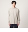 ロングファイバー クリア モックネック 長袖 Tシャツ カットソー