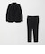 【WEB限定】JUST fit ウールライク ナロー セットアップ ジャケット＆パンツ -ストレッチ-
