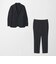 【WEB限定】JUST fit ウールライク ナロー セットアップ ジャケット＆パンツ -ストレッチ-