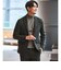 【WEB限定】JUST fit ウールライク ナロー セットアップ ジャケット＆パンツ -ストレッチ-