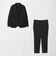 【WEB限定】JUST fit ウールライク ナロー セットアップ ジャケット＆パンツ -ストレッチ-