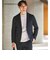 【WEB限定】JUST fit ウールライク ナロー セットアップ ジャケット＆パンツ -ストレッチ-