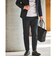 【WEB限定】JUST fit ウールライク ナロー セットアップ ジャケット＆パンツ -ストレッチ-