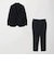 【WEB限定】JUST fit ウールライク ナロー セットアップ ジャケット＆パンツ -ストレッチ-