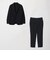 【WEB限定】JUST fit ウールライク ナロー セットアップ ジャケット＆パンツ -ストレッチ-