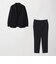 【WEB限定】JUST fit ウールライク ナロー セットアップ ジャケット＆パンツ -ストレッチ-
