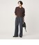 ［size SHORT/TALLあり］ニーハイワイド パンツ デニム ストレッチ