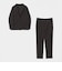 【WEB限定】JUST fit ミニチェック ナロー セットアップ ジャケット＆パンツ -ストレッチ-
