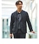 【WEB限定】JUST fit ミニチェック ナロー セットアップ ジャケット＆パンツ -ストレッチ-