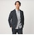 【WEB限定】JUST fit ミニチェック ナロー セットアップ ジャケット＆パンツ -ストレッチ-