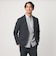 【WEB限定】JUST fit ミニチェック ナロー セットアップ ジャケット＆パンツ -ストレッチ-