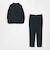 【WEB限定】JUST fit ミニチェック ナロー セットアップ ジャケット＆パンツ -ストレッチ-