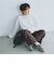 ＜スタイリスト兵藤千尋さんコラボ＞クロップド ワイド ロングスリーブ Tシャツ UVカット